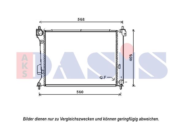 AKS DASIS Radiators, Motora dzesēšanas sistēma 560085N